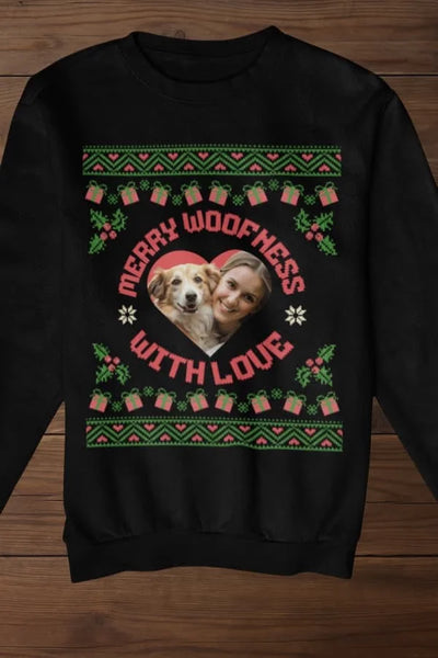 Merry Woofness Sweatshirt - Eigenes Foto
