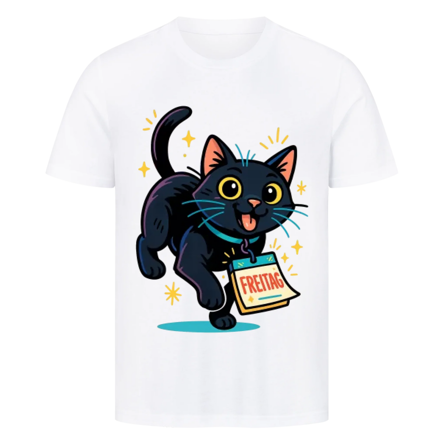Cat Mood Freitag T-Shirt - Eigenes Bild