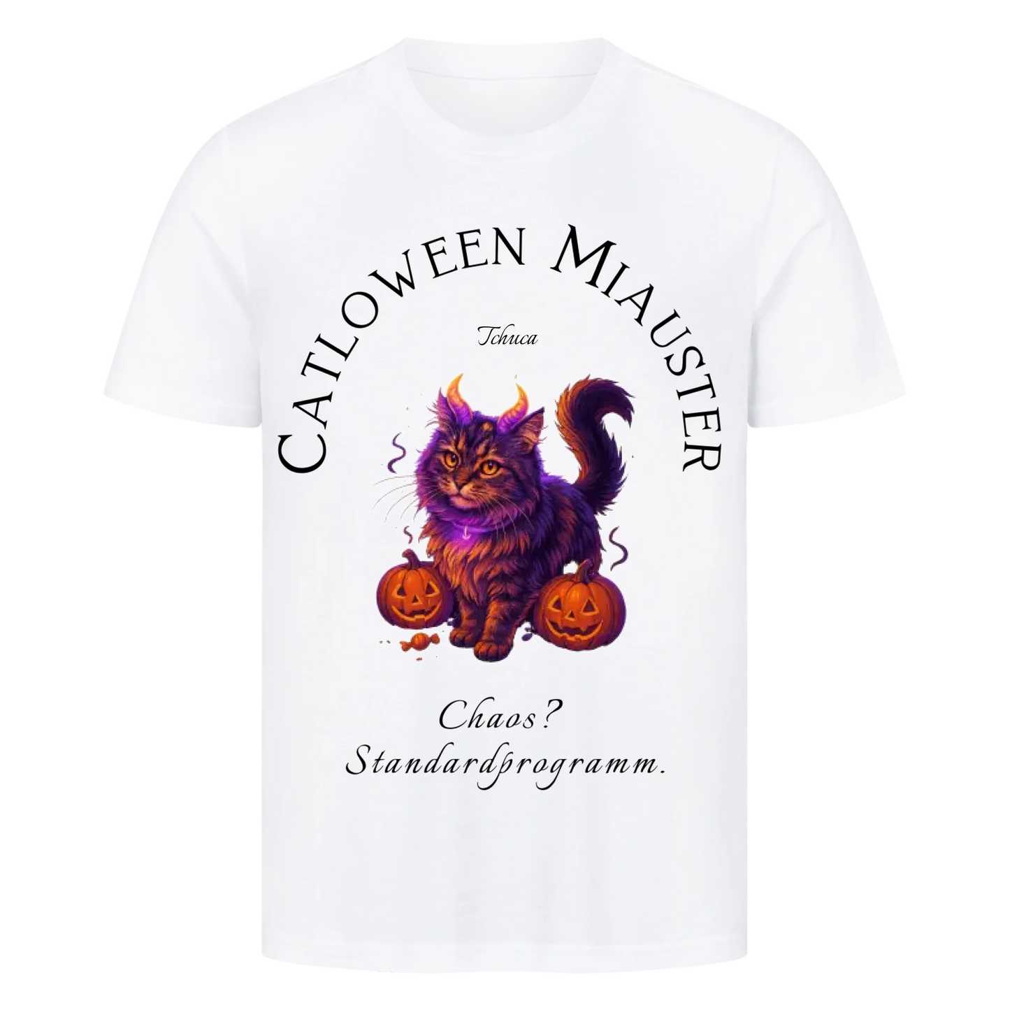 Catloween Monster T-Shirt - Eigenes Bild + Name