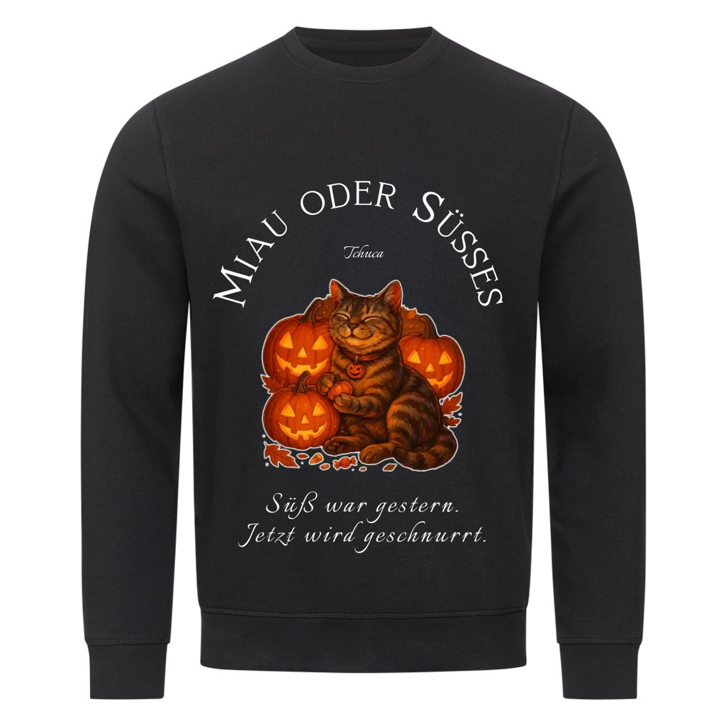 Unisex Sweatshirt Happy Catloween - Deine Katze im Halloween Style
