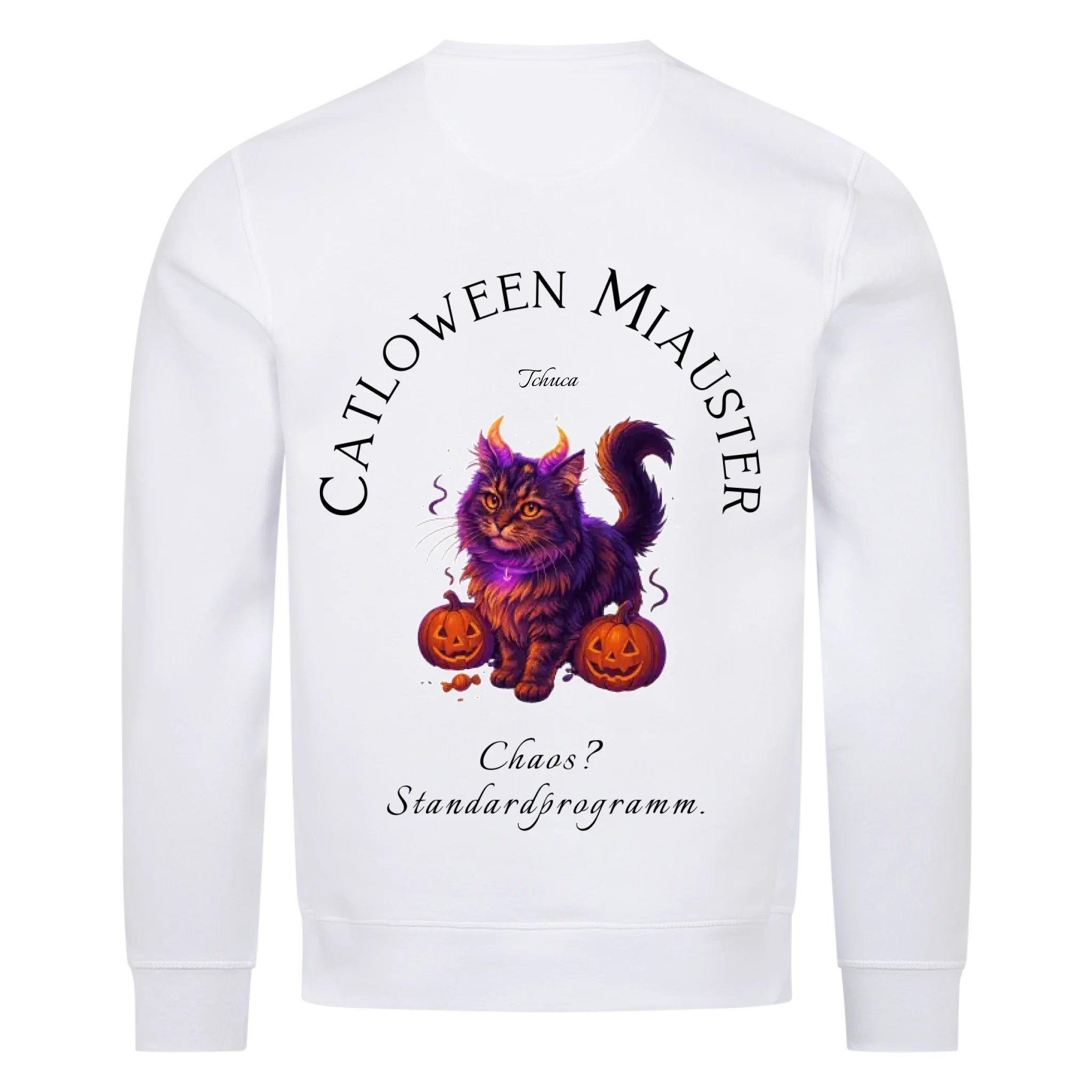 Unisex Sweatshirt Happy Catloween - Deine Katze als niedliches Monster