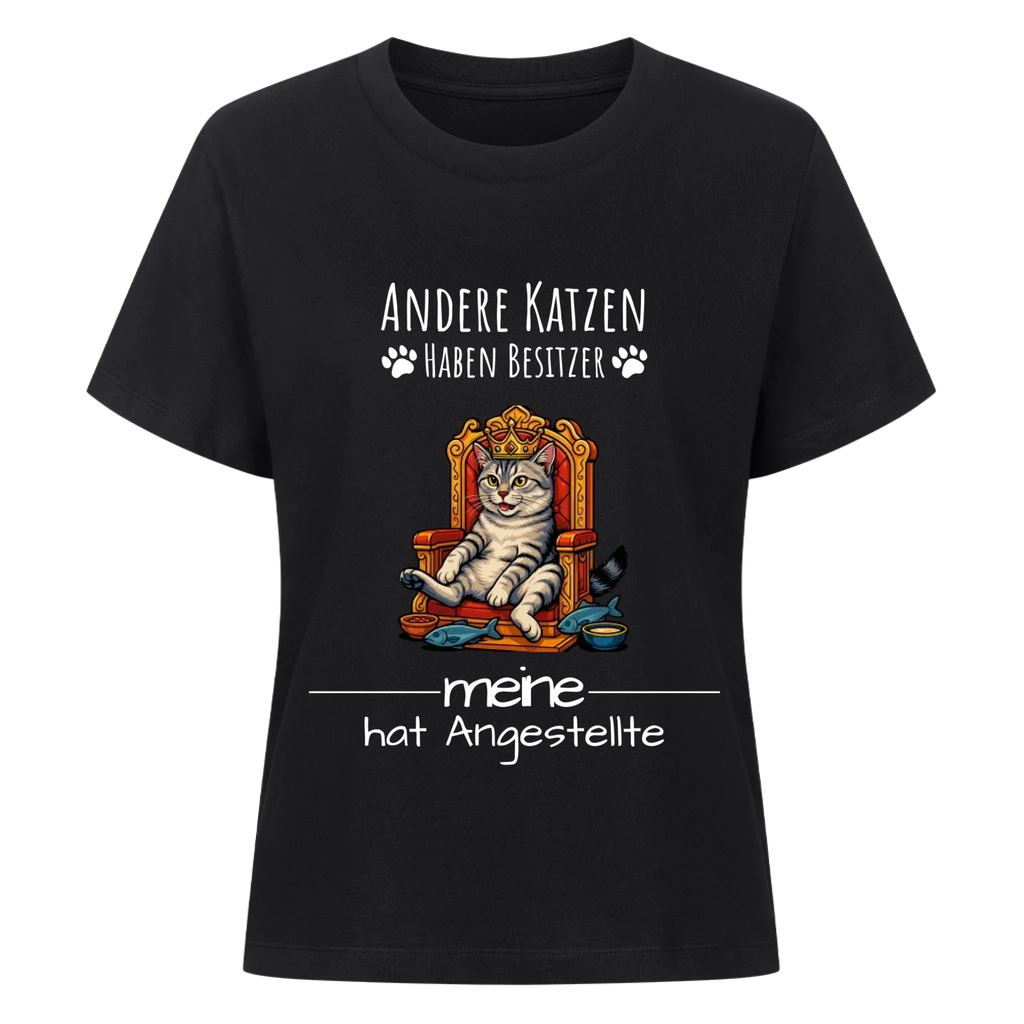 T-Shirt Deine Katze auf Thron