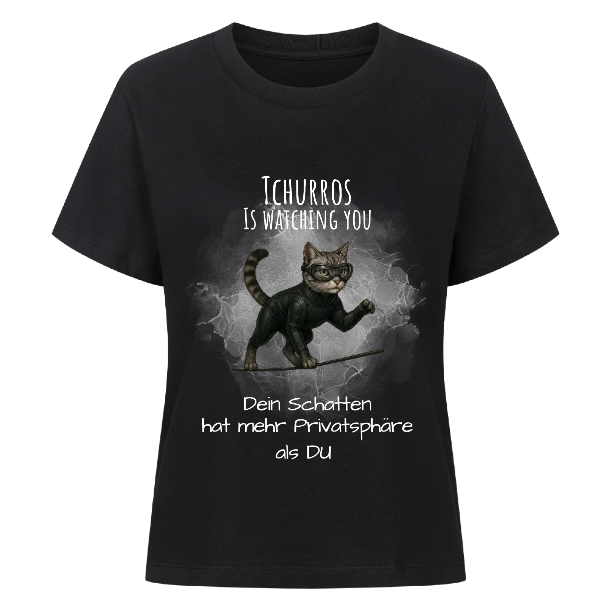 T-Shirt Deine Katze als Spion