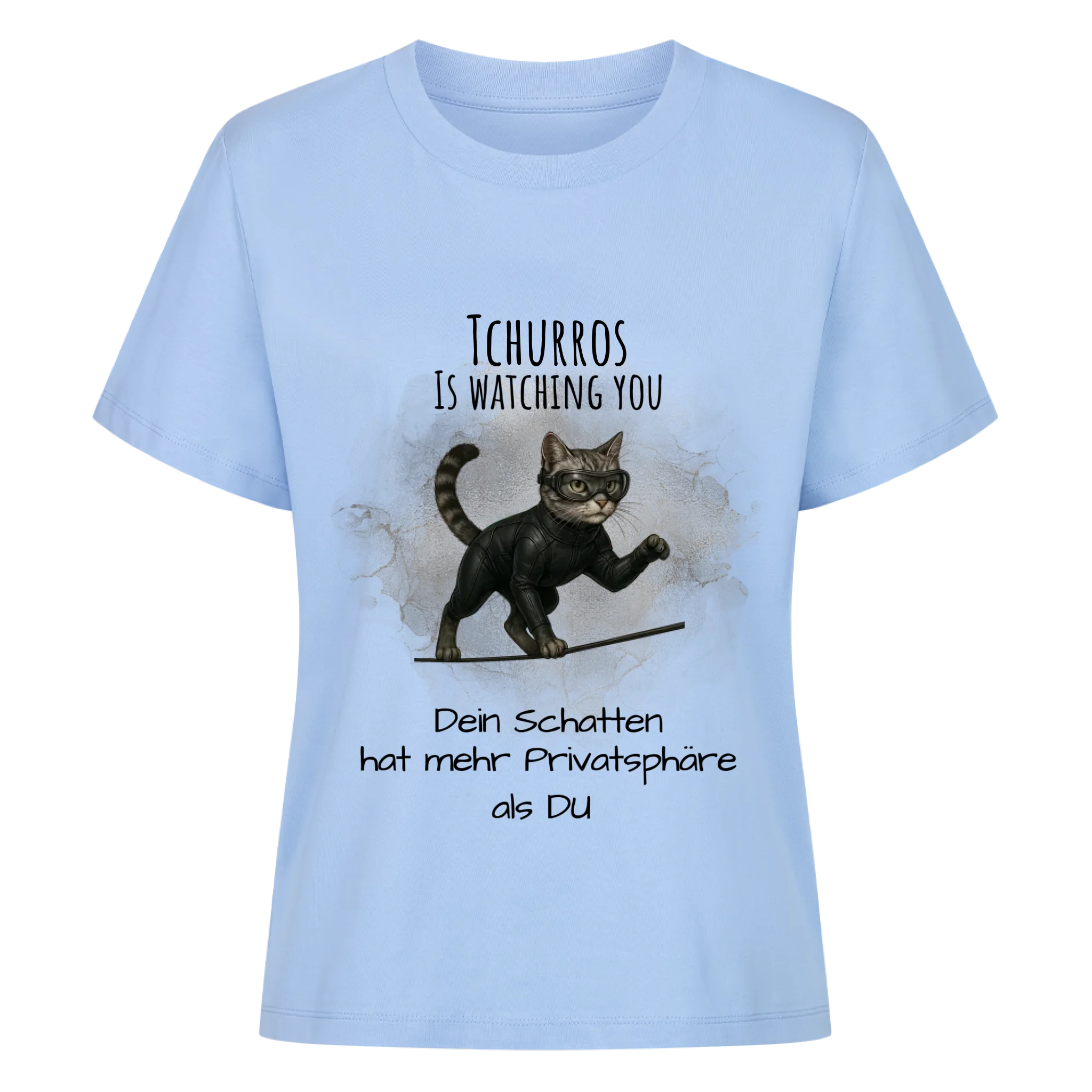 T-Shirt Deine Katze als Spion