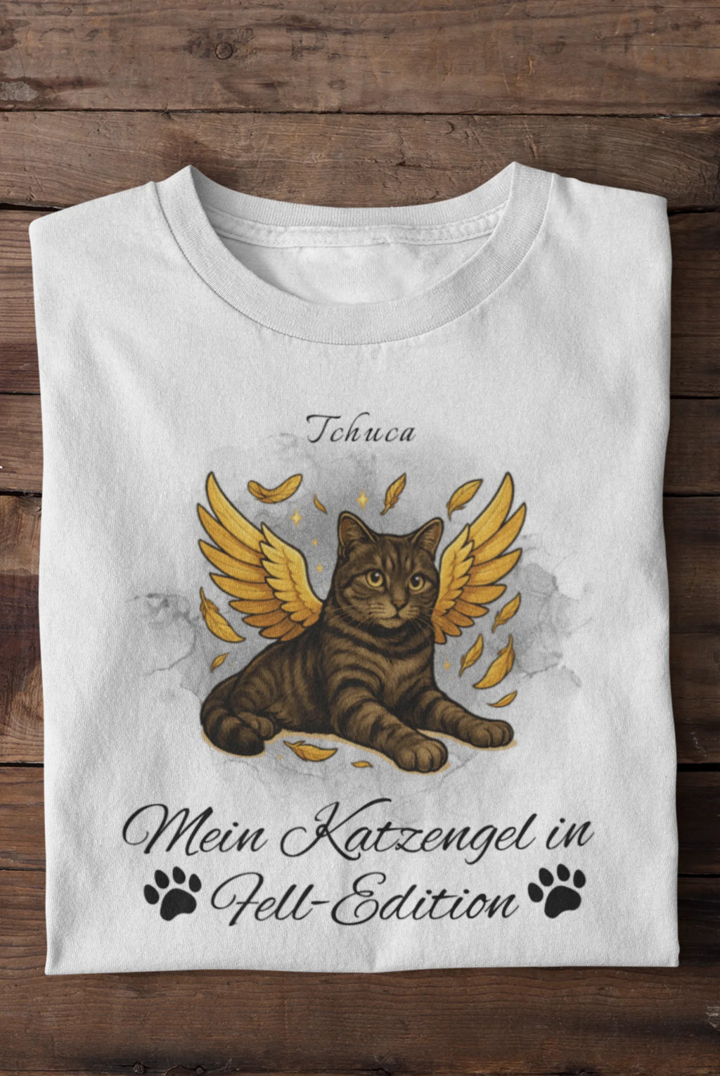T-Shirt Engel Katze