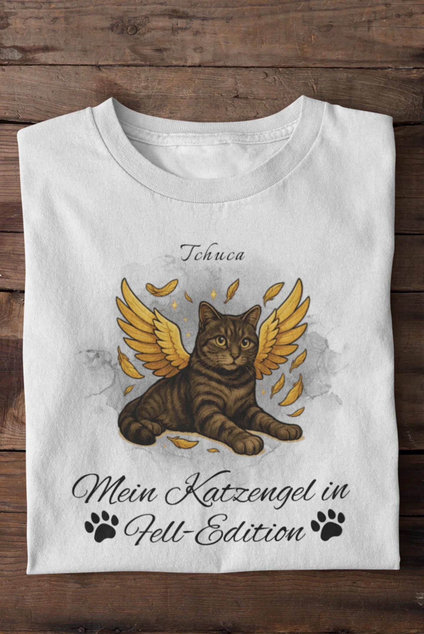 T-Shirt Engel Katze
