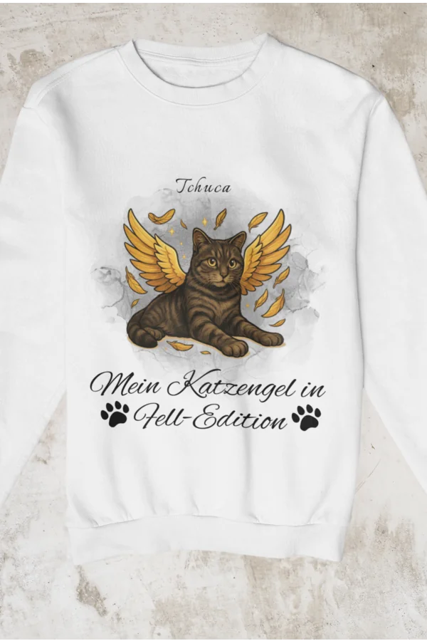Unisex Sweatshirt - Deine Katze als Engel