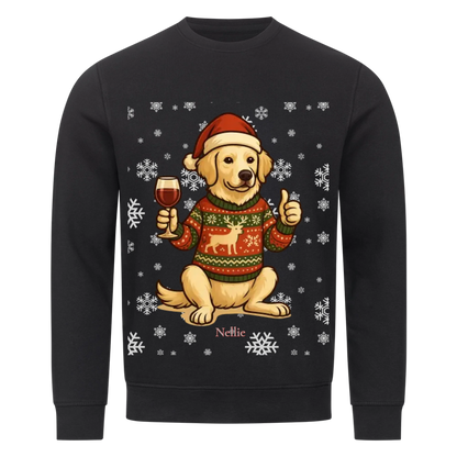 Weihnachtshund Premium Sweatshirt - Eigenes Bild