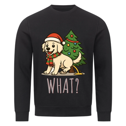 Hund & Weihnachtsbaum Premium Sweatshirt - Eigenes Bild
