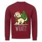 Hund & Weihnachtsbaum Premium Sweatshirt - Eigenes Bild
