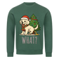 Hund & Weihnachtsbaum Premium Sweatshirt - Eigenes Bild