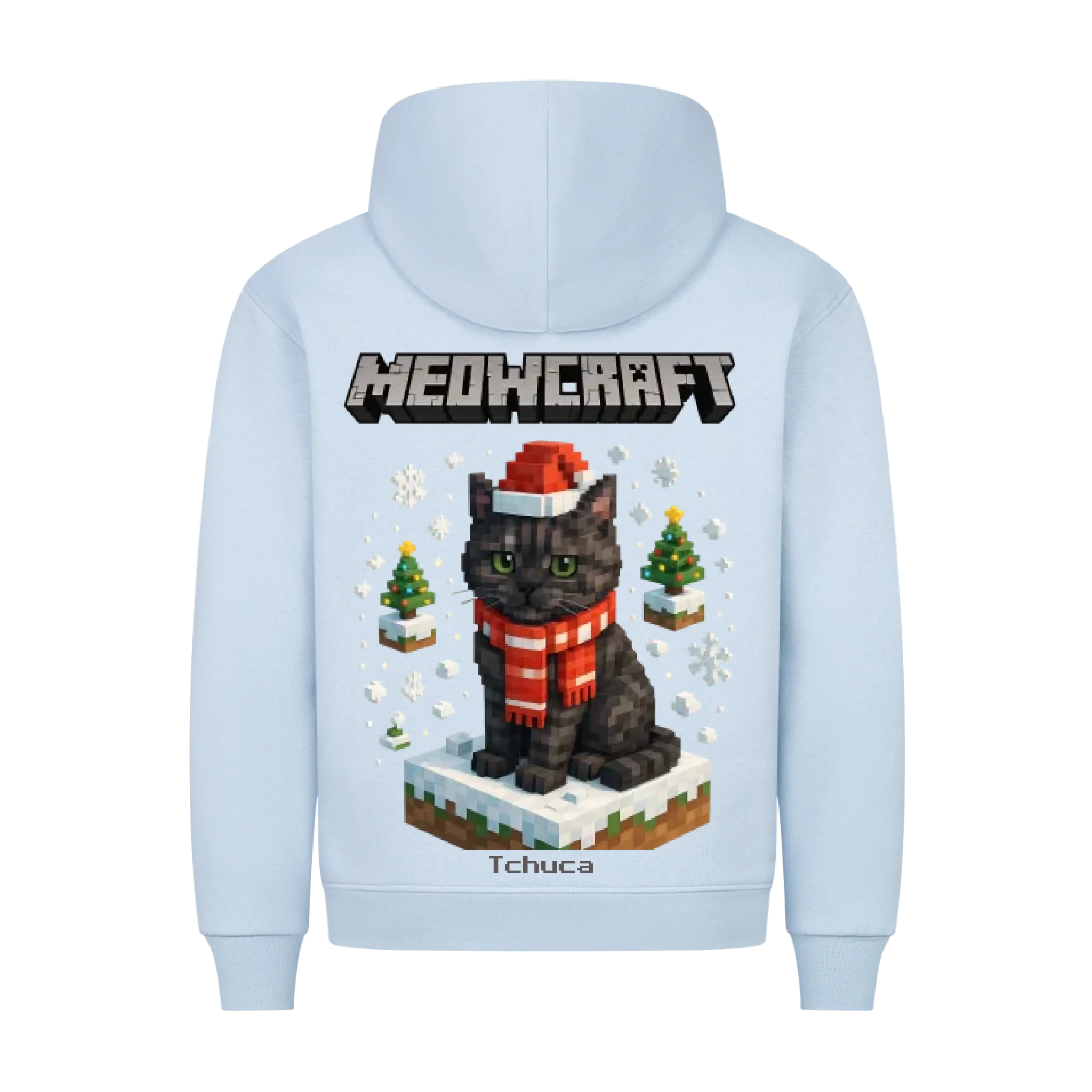 Meowcraft Winter Edition - Katzen - Individuelles Premium Hoodie (Unisex)