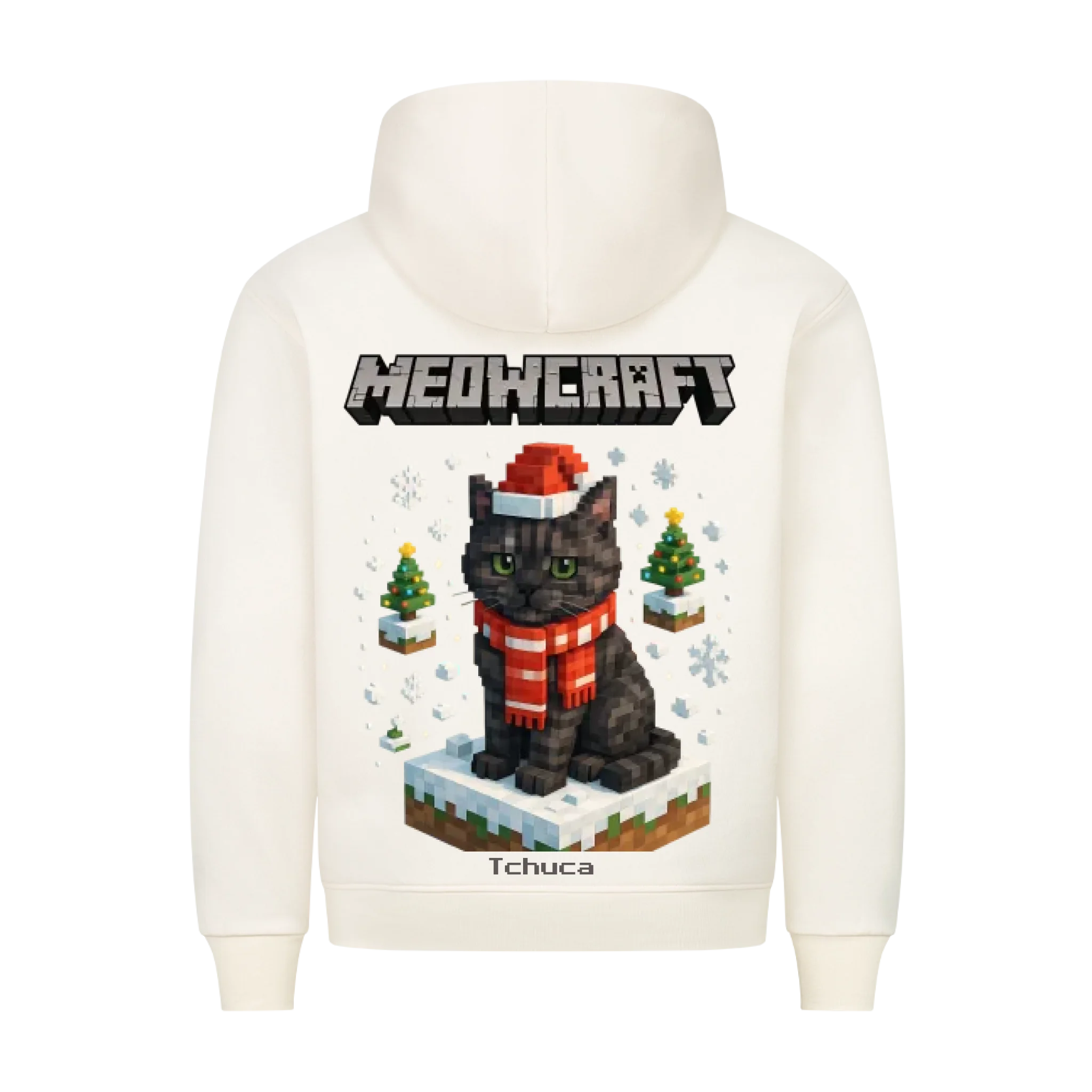 Meowcraft Winter Edition - Katzen - Individuelles Premium Hoodie (Unisex)