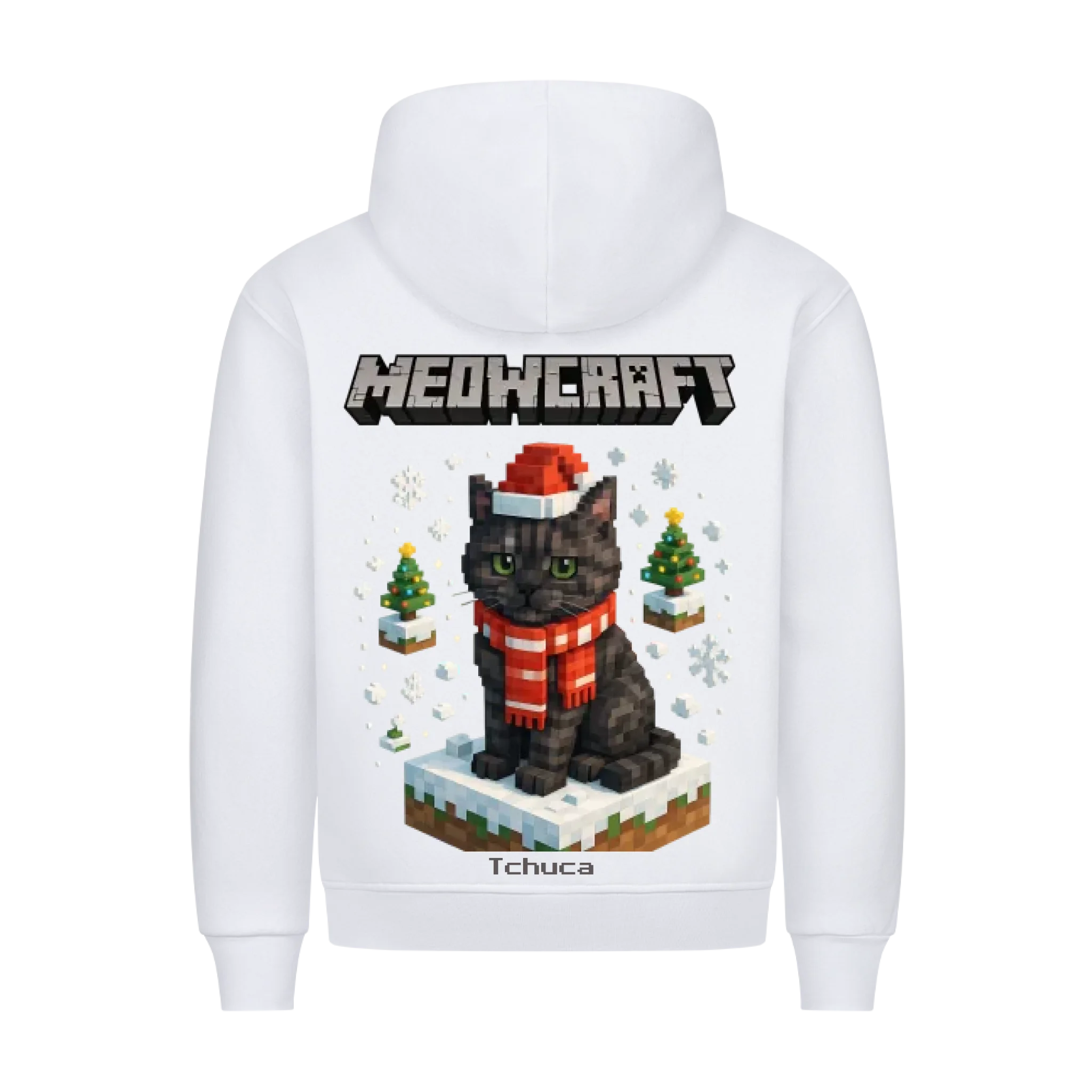 Meowcraft Winter Edition - Katzen - Individuelles Premium Hoodie (Unisex)