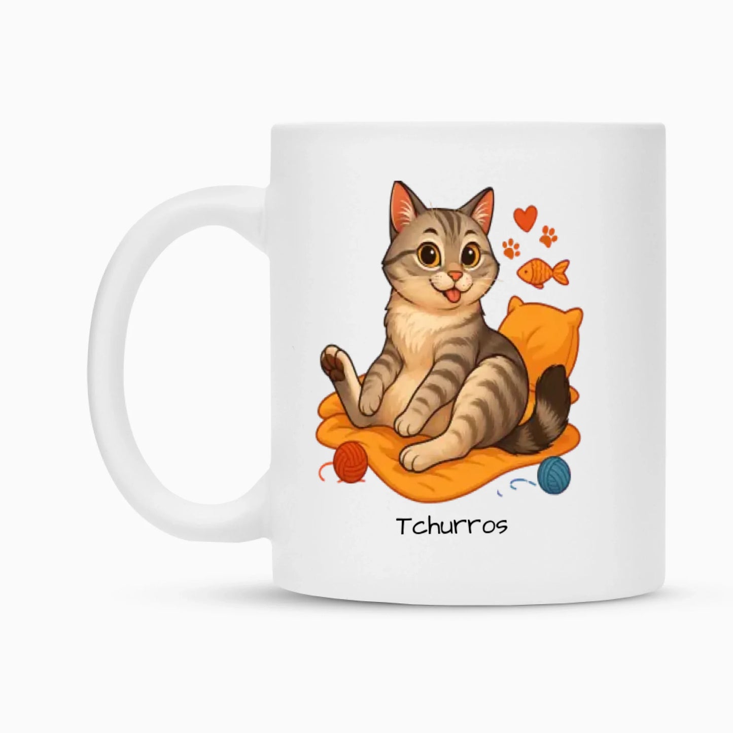 Fellnasen Papa Katze Tasse  - Eigenes Bild + Name
