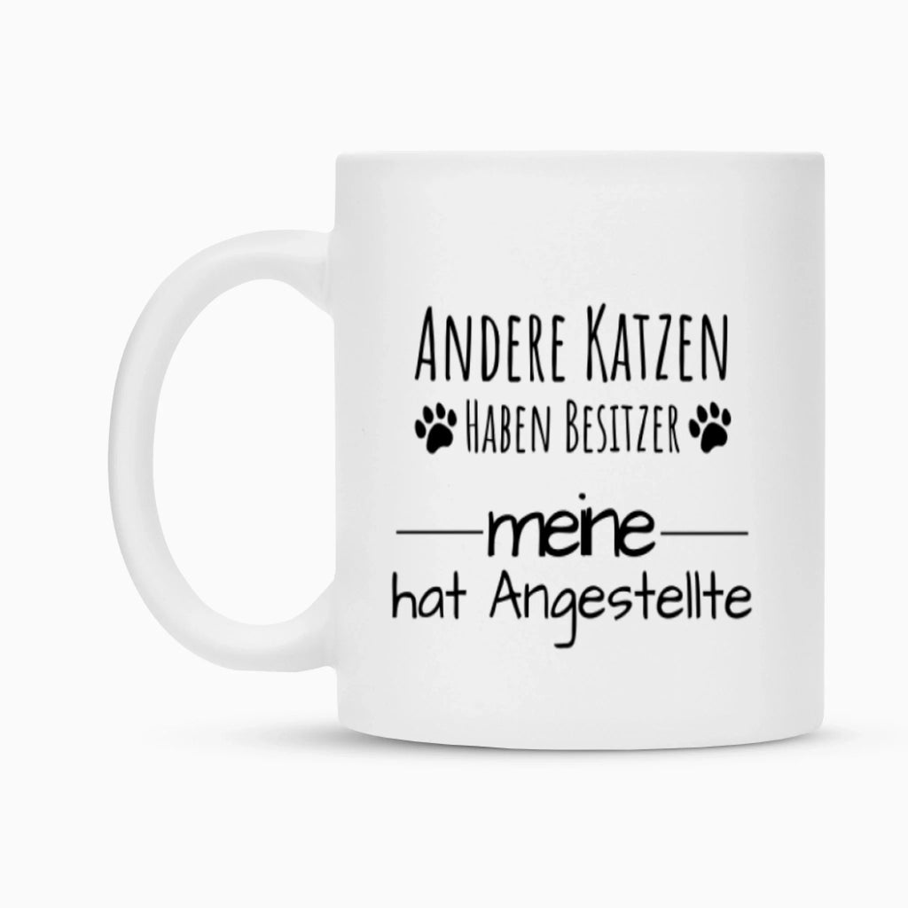 Katze auf Thron Tasse