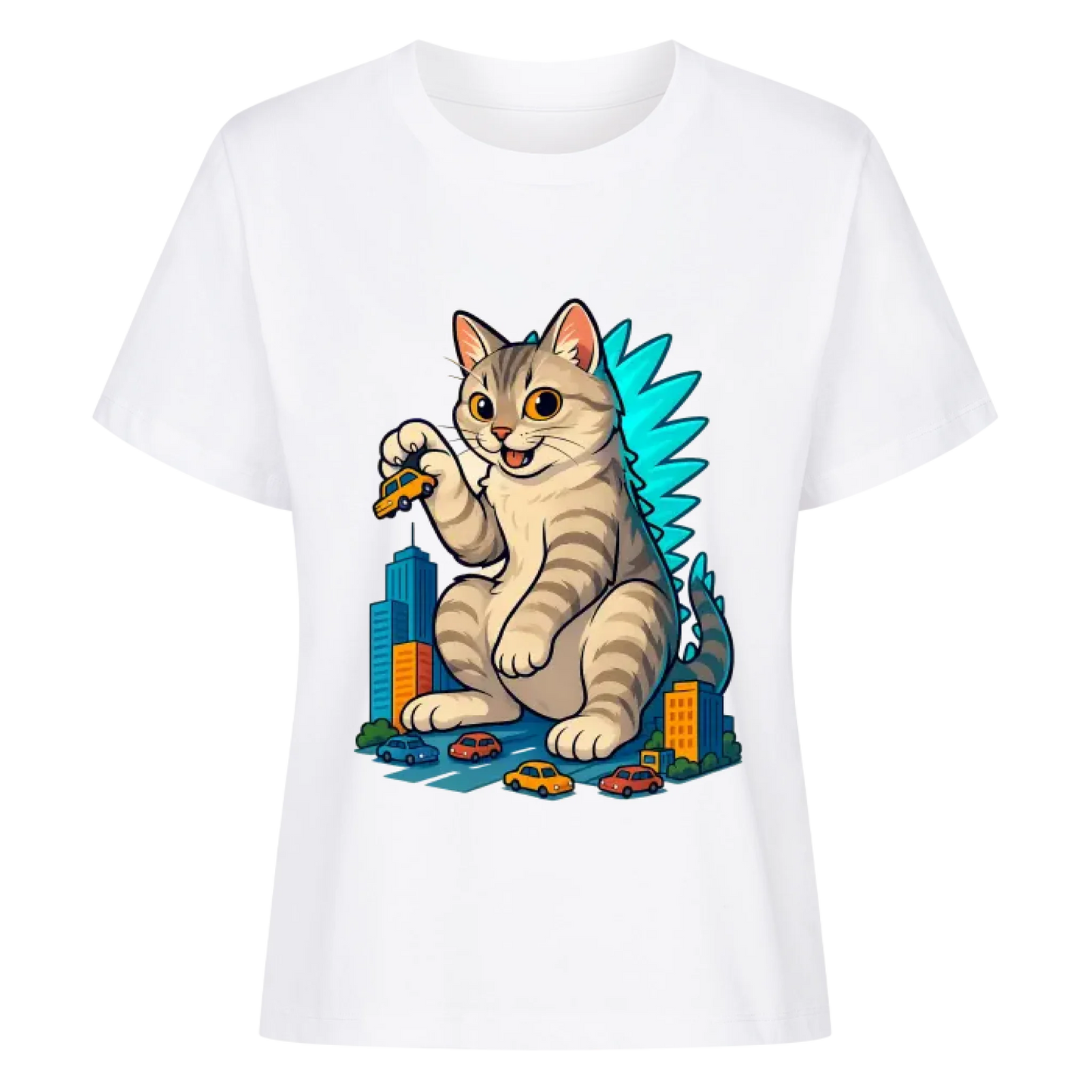 Catzilla - Individuelles Premium T-Shirt - Eigenes Bild