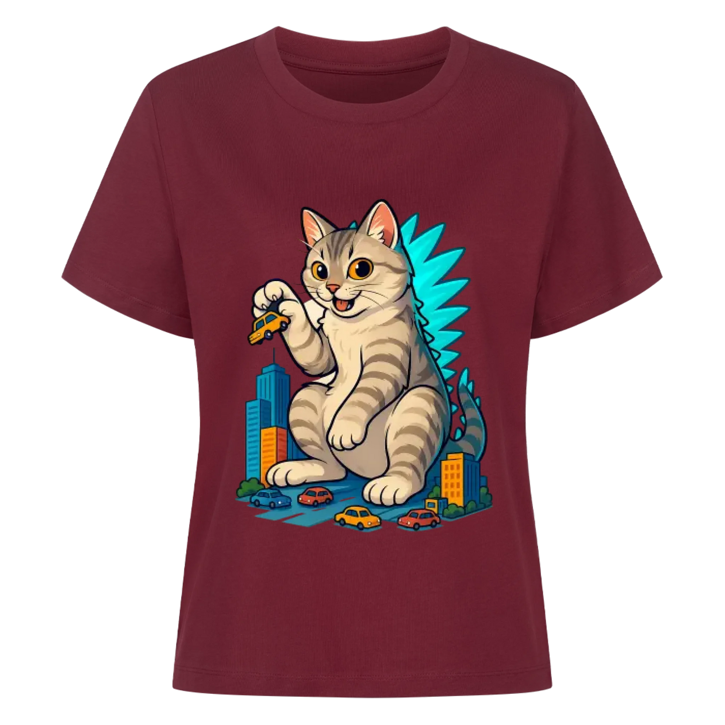Catzilla - Individuelles Premium T-Shirt - Eigenes Bild
