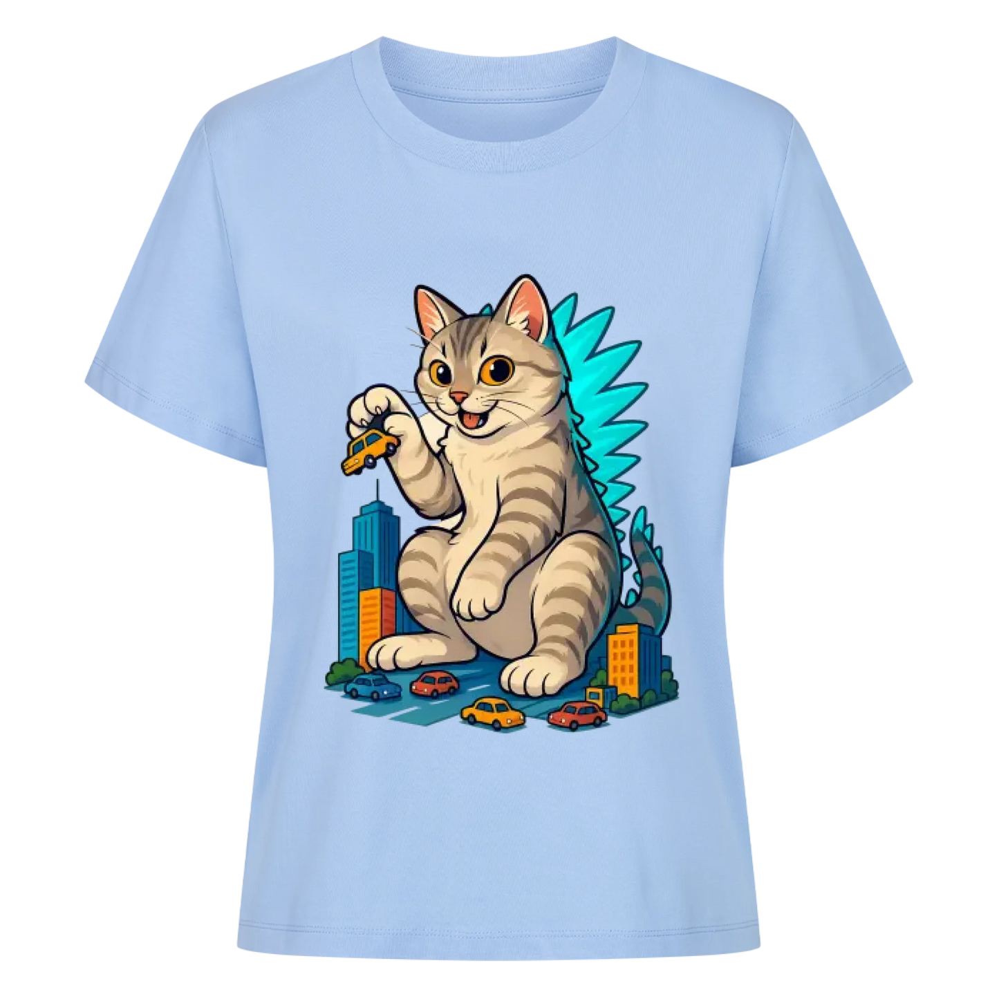 Catzilla - Individuelles Premium T-Shirt - Eigenes Bild