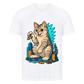Catzilla - Individuelles Premium T-Shirt - Eigenes Bild