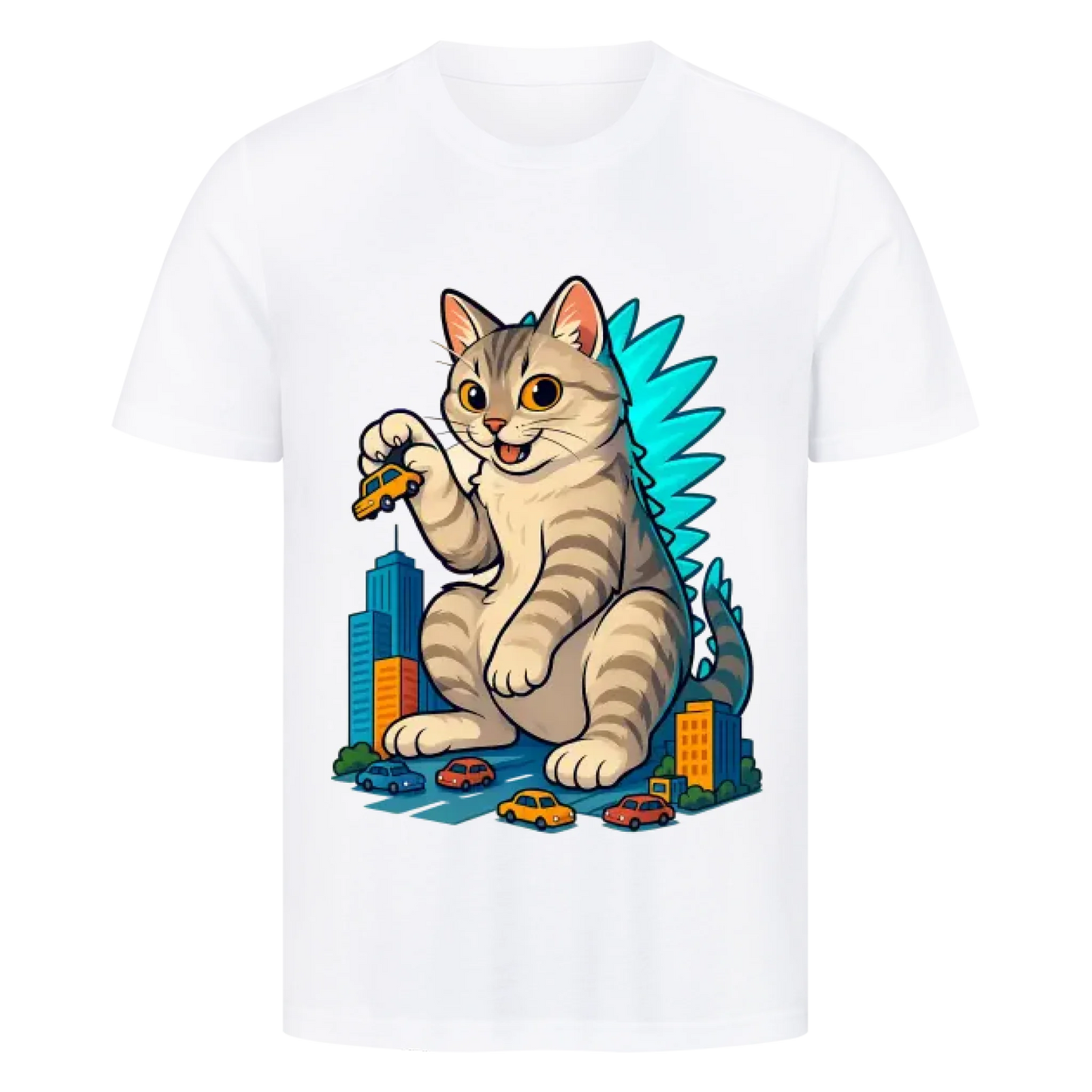 Catzilla - Individuelles Premium T-Shirt - Eigenes Bild
