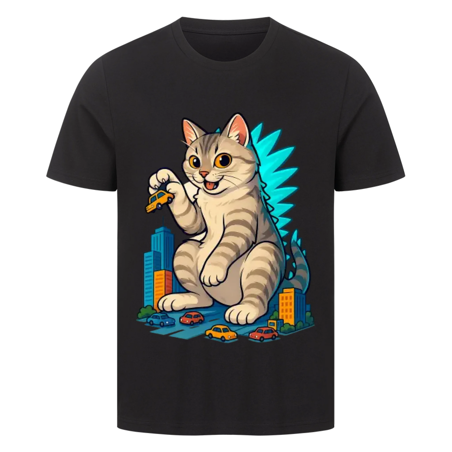 Catzilla - Individuelles Premium T-Shirt - Eigenes Bild