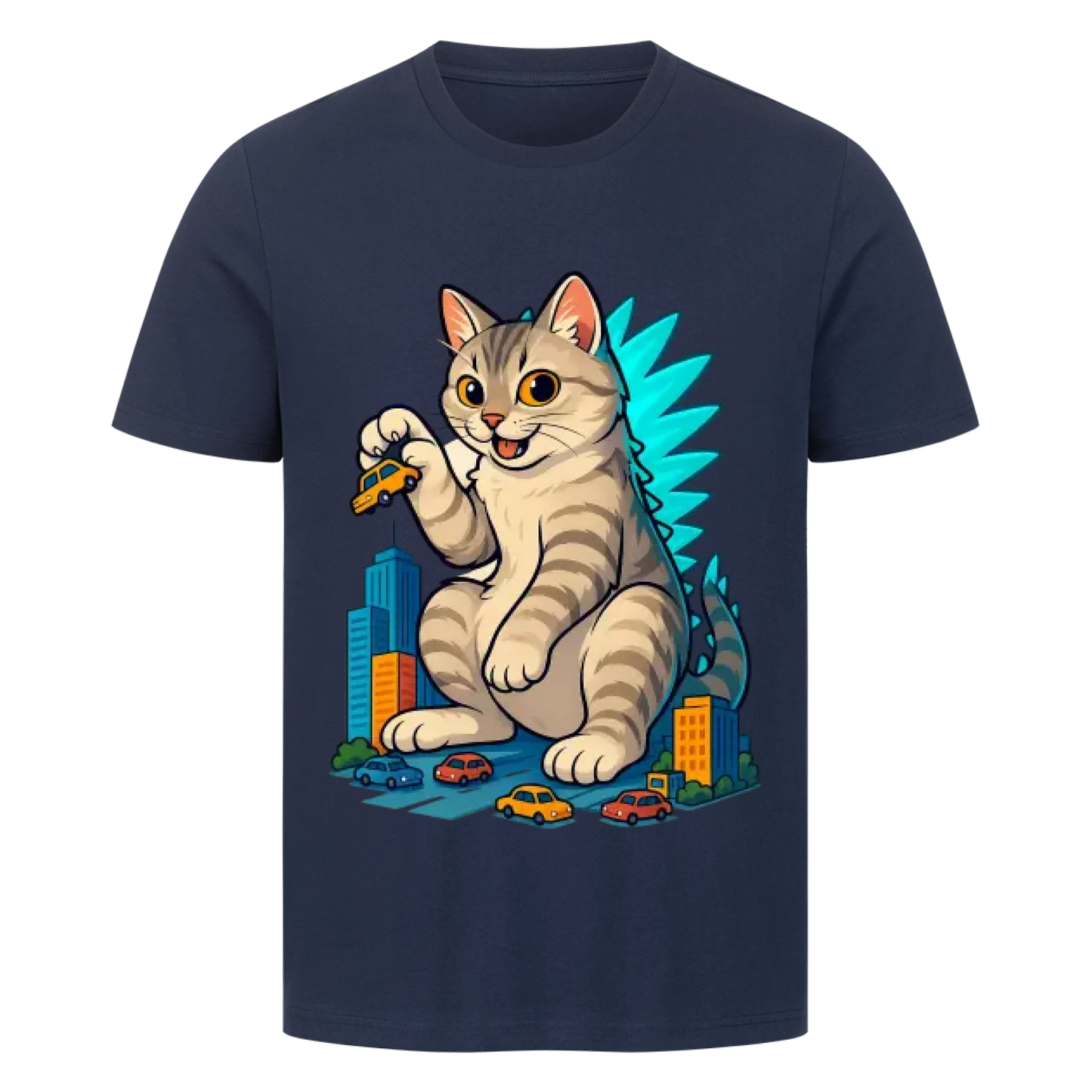Catzilla - Individuelles Premium T-Shirt - Eigenes Bild