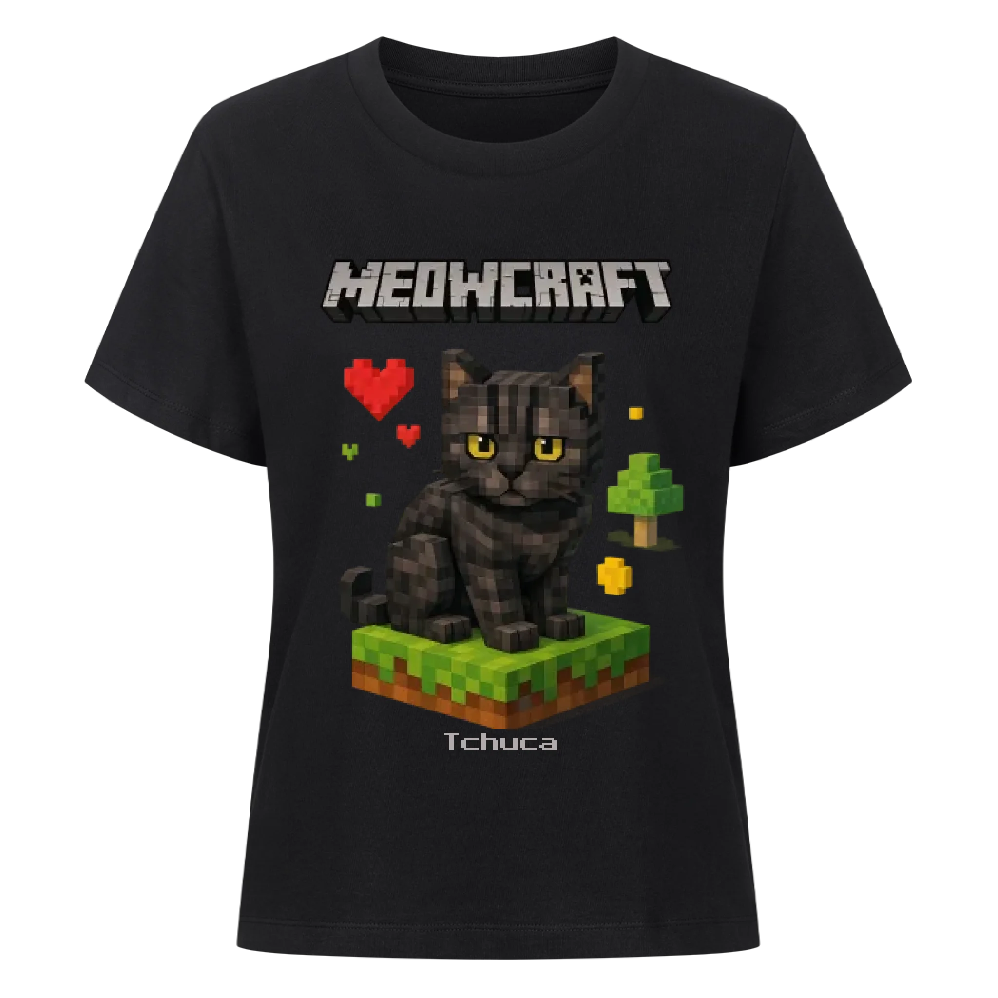 Meowcraft - Katzen - Individuelles Premium T-Shirt