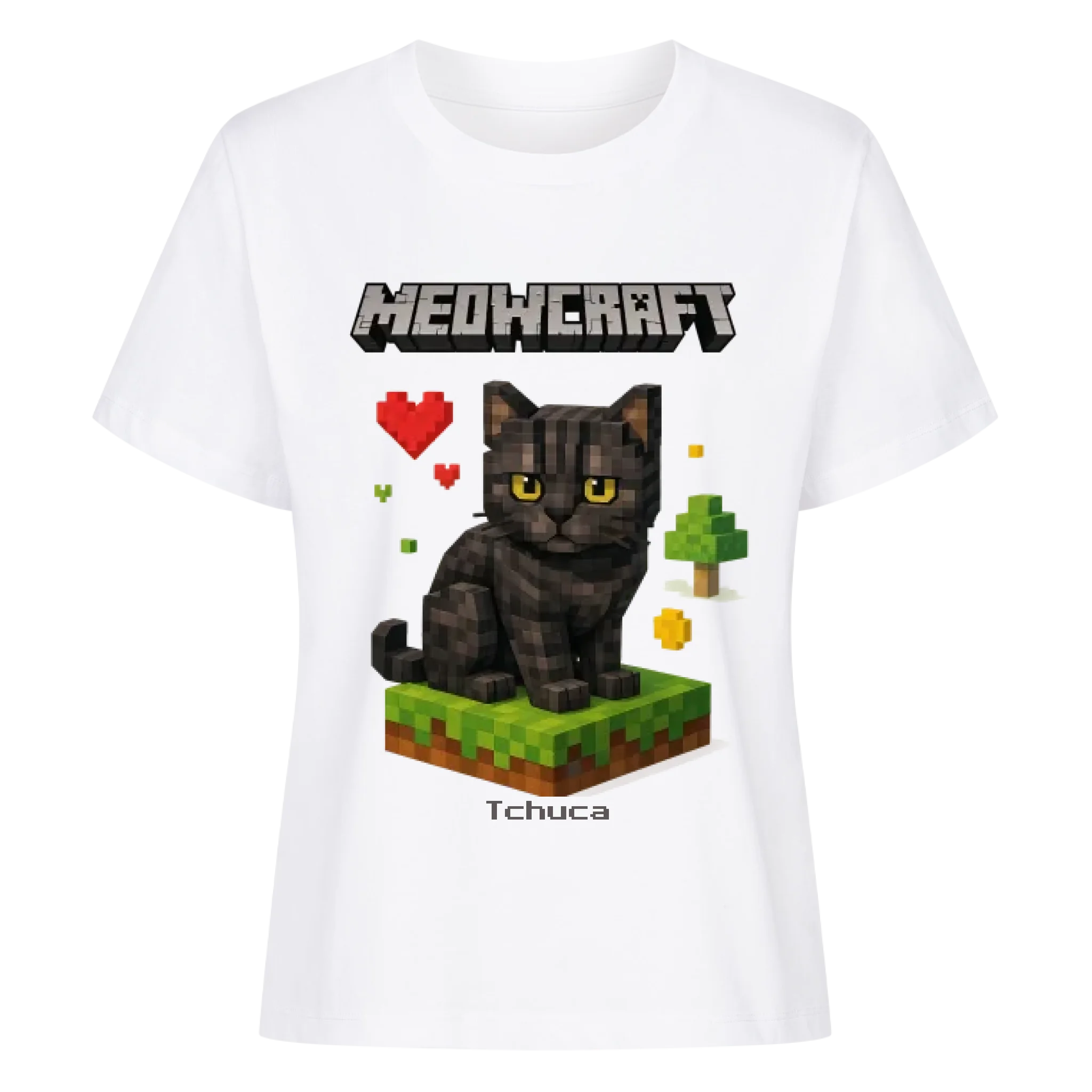 Meowcraft - Katzen - Individuelles Premium T-Shirt
