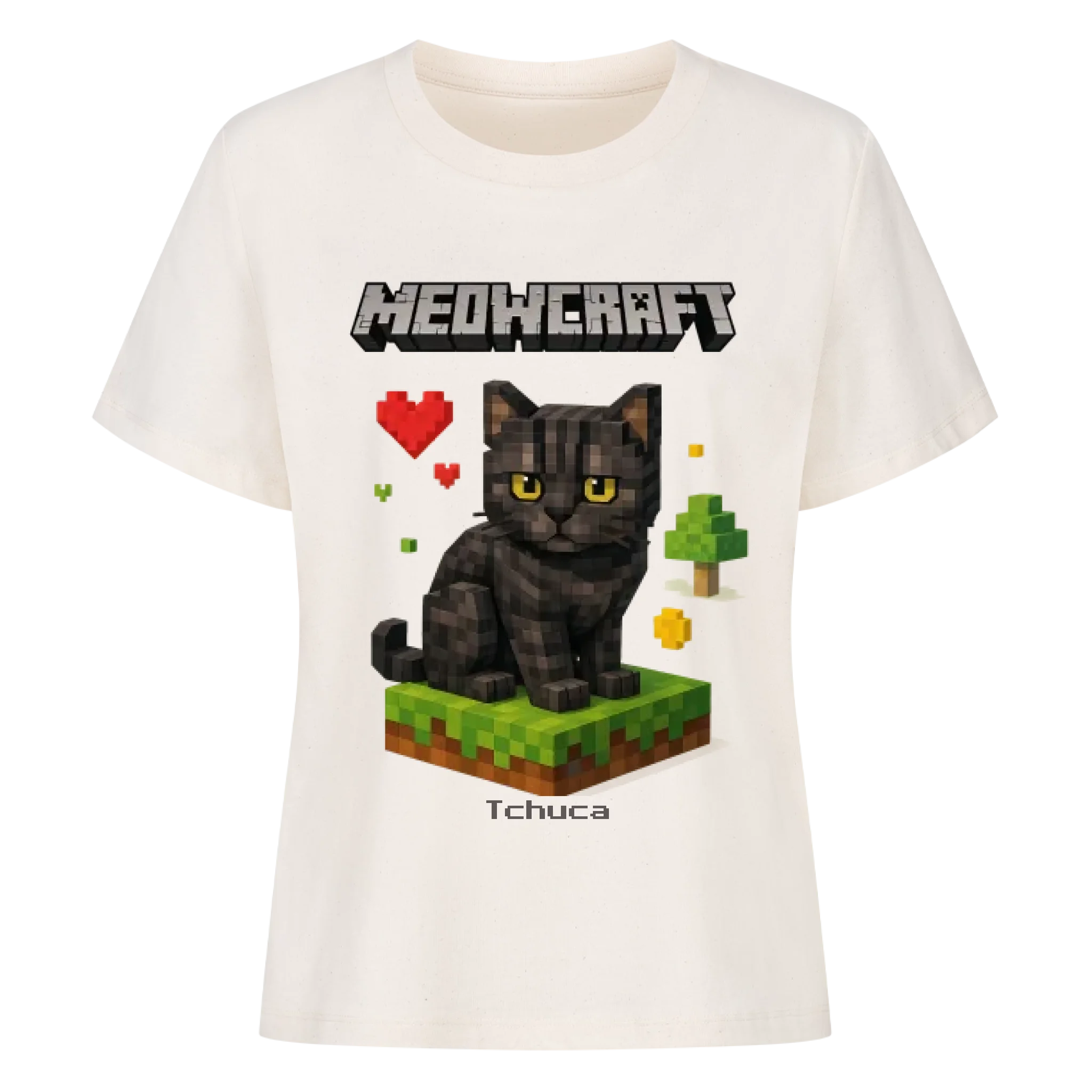 Meowcraft - Katzen - Individuelles Premium T-Shirt