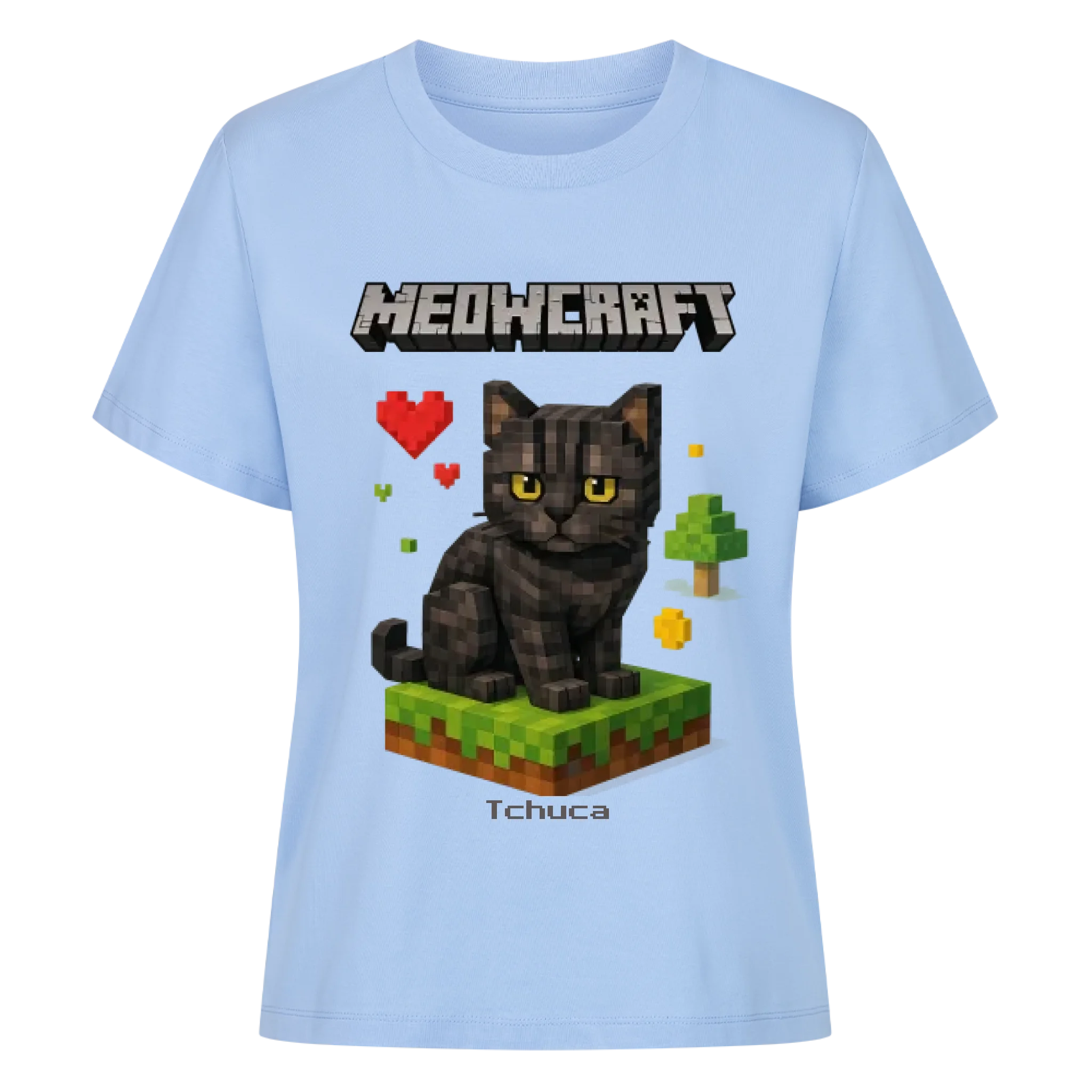Meowcraft - Katzen - Individuelles Premium T-Shirt