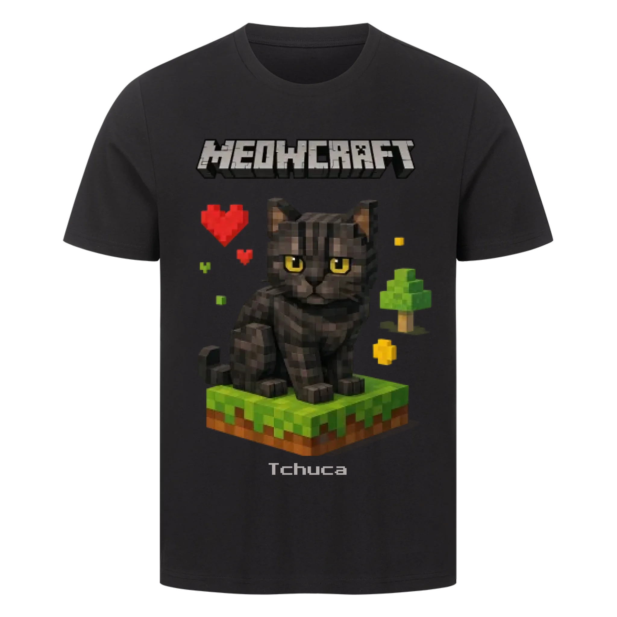 Meowcraft - Katzen - Individuelles Premium T-Shirt