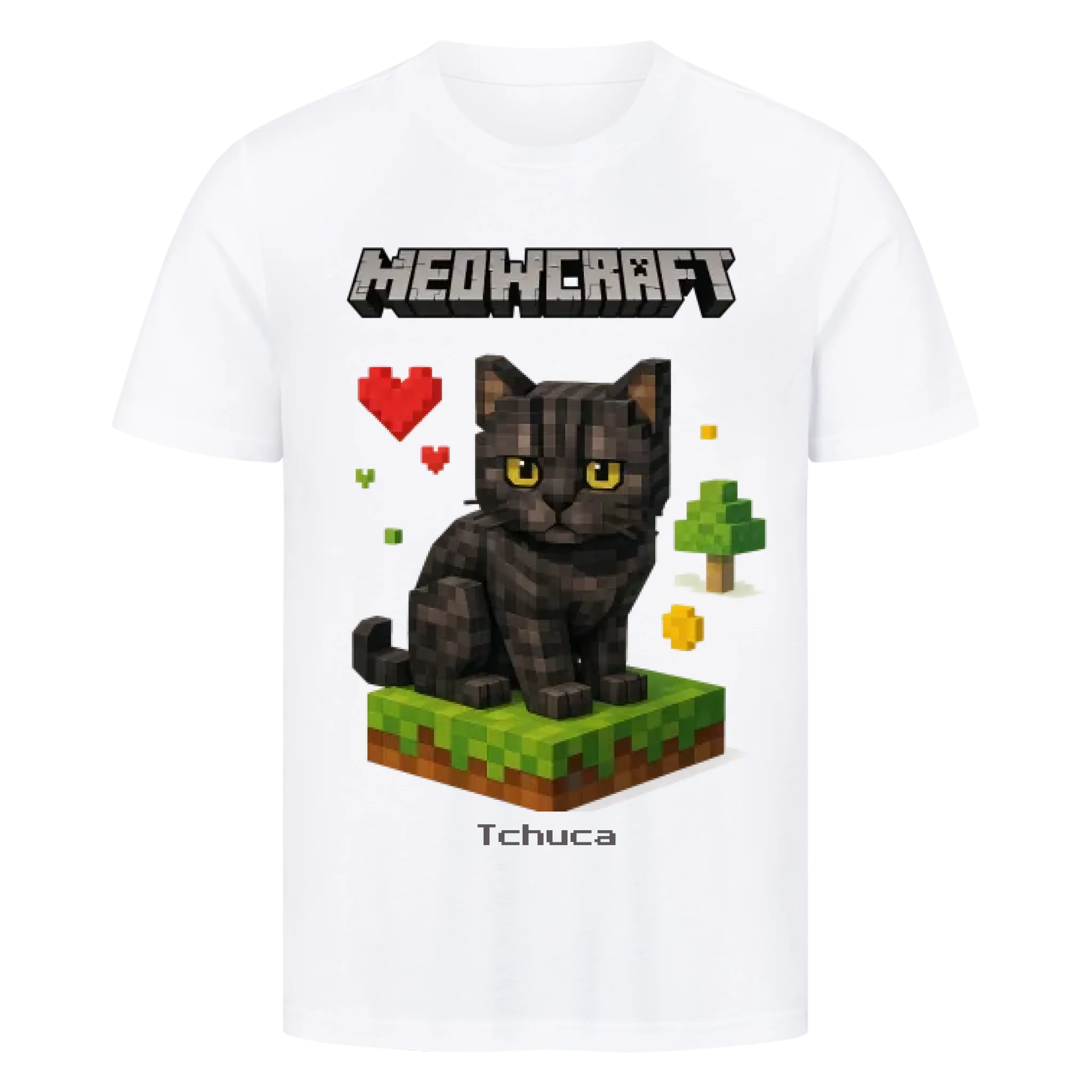 Meowcraft - Katzen - Individuelles Premium T-Shirt