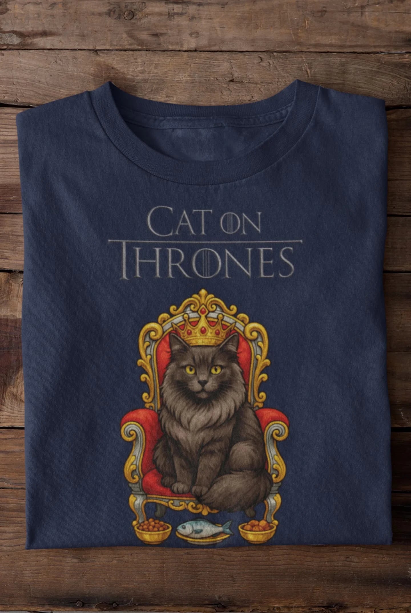 Cat on Thrones - Individuelles Premium T-Shirt