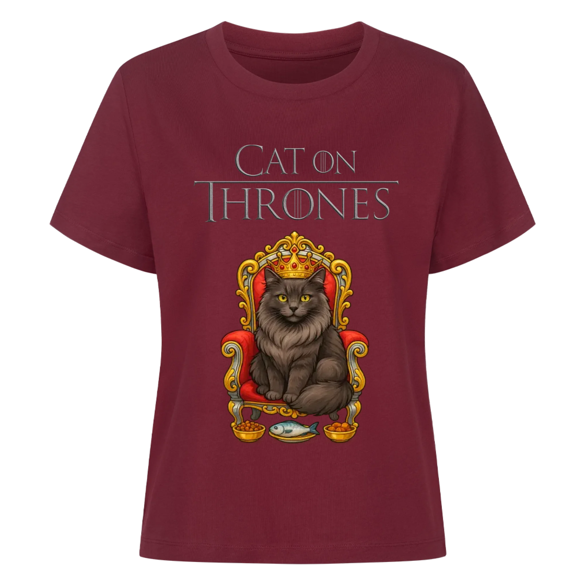 Cat on Thrones - Individuelles Premium T-Shirt