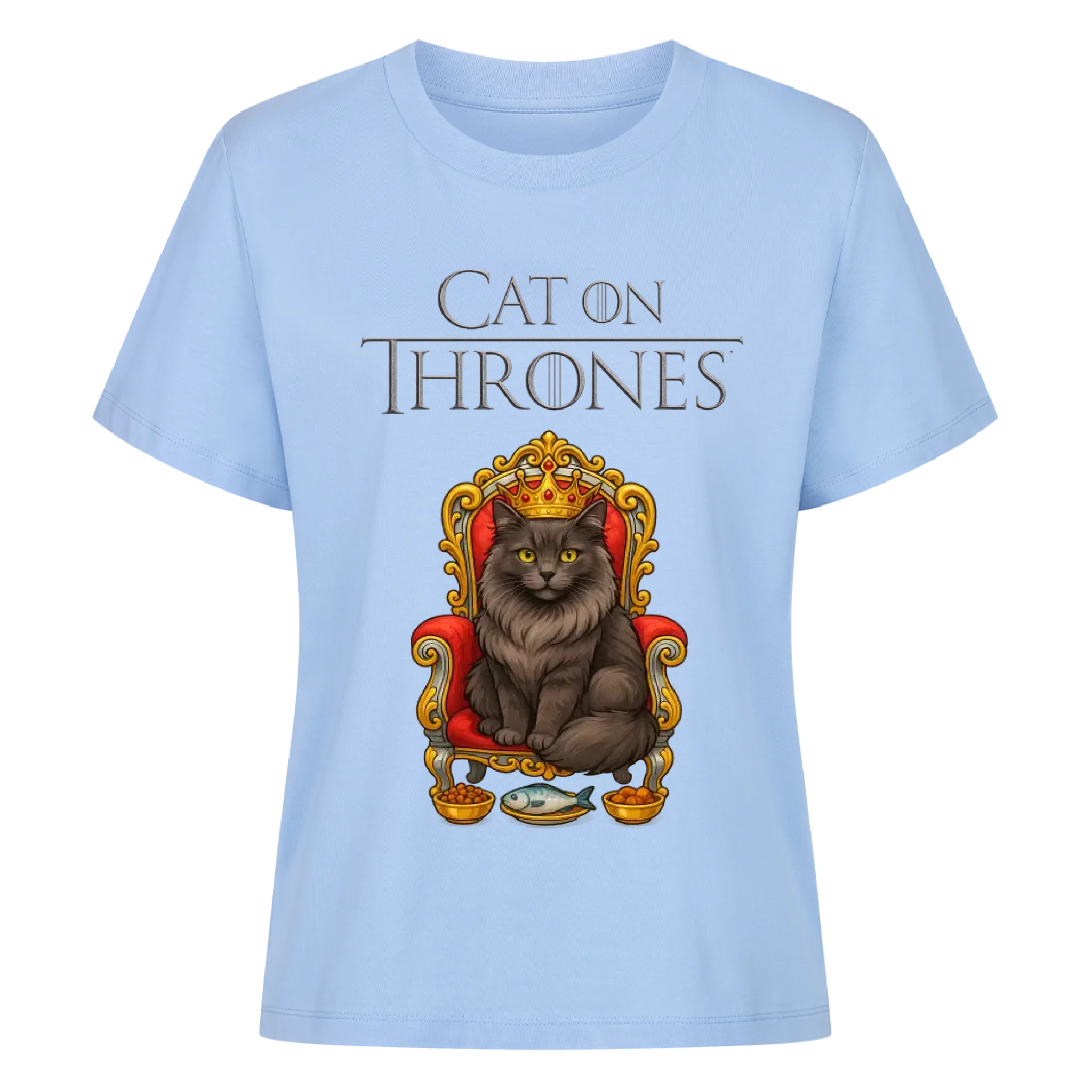 Cat on Thrones - Individuelles Premium T-Shirt