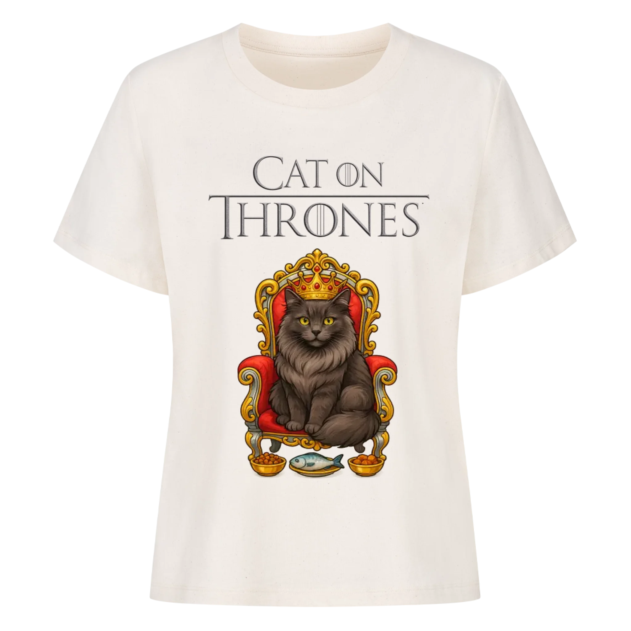 Cat on Thrones - Individuelles Premium T-Shirt