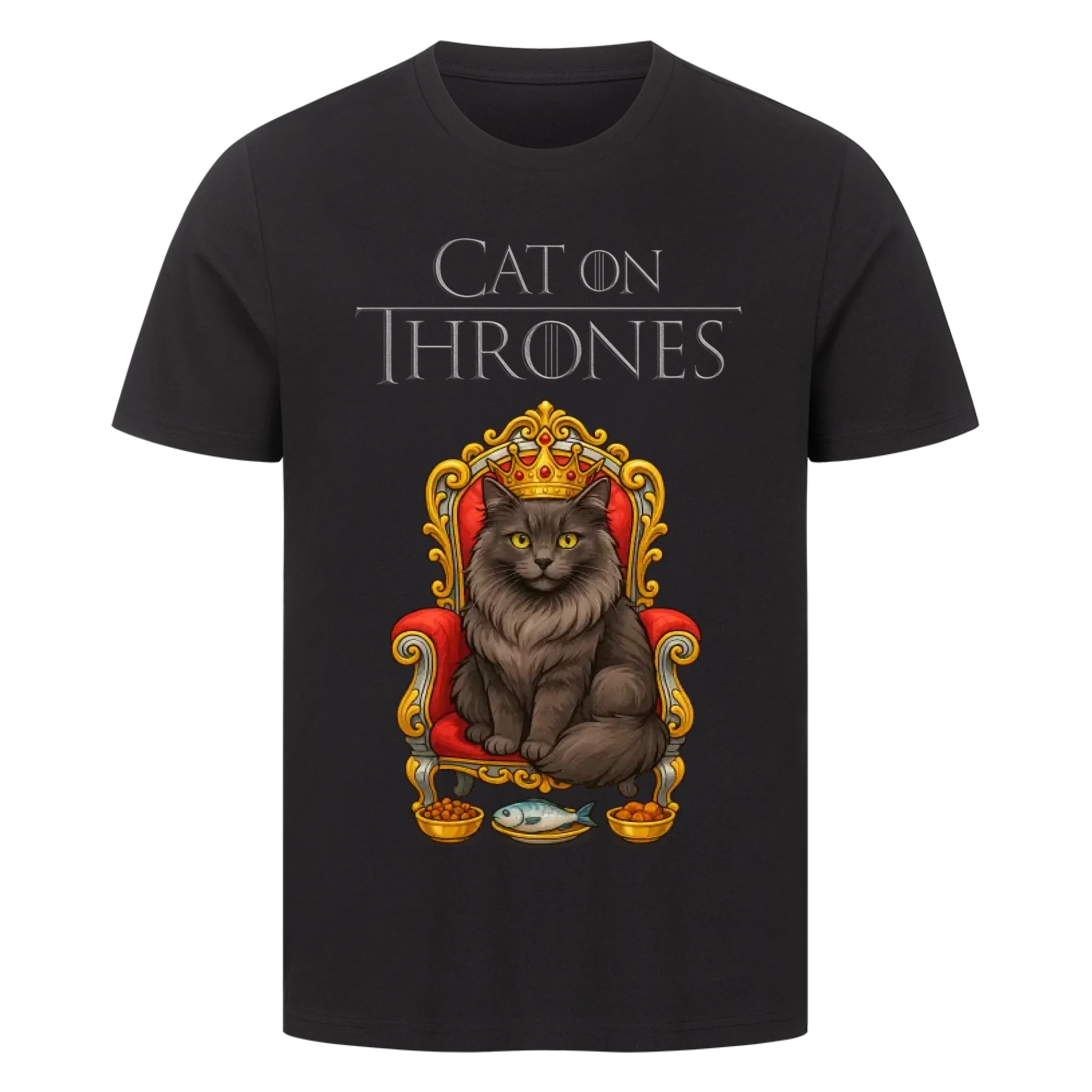 Cat on Thrones - Individuelles Premium T-Shirt