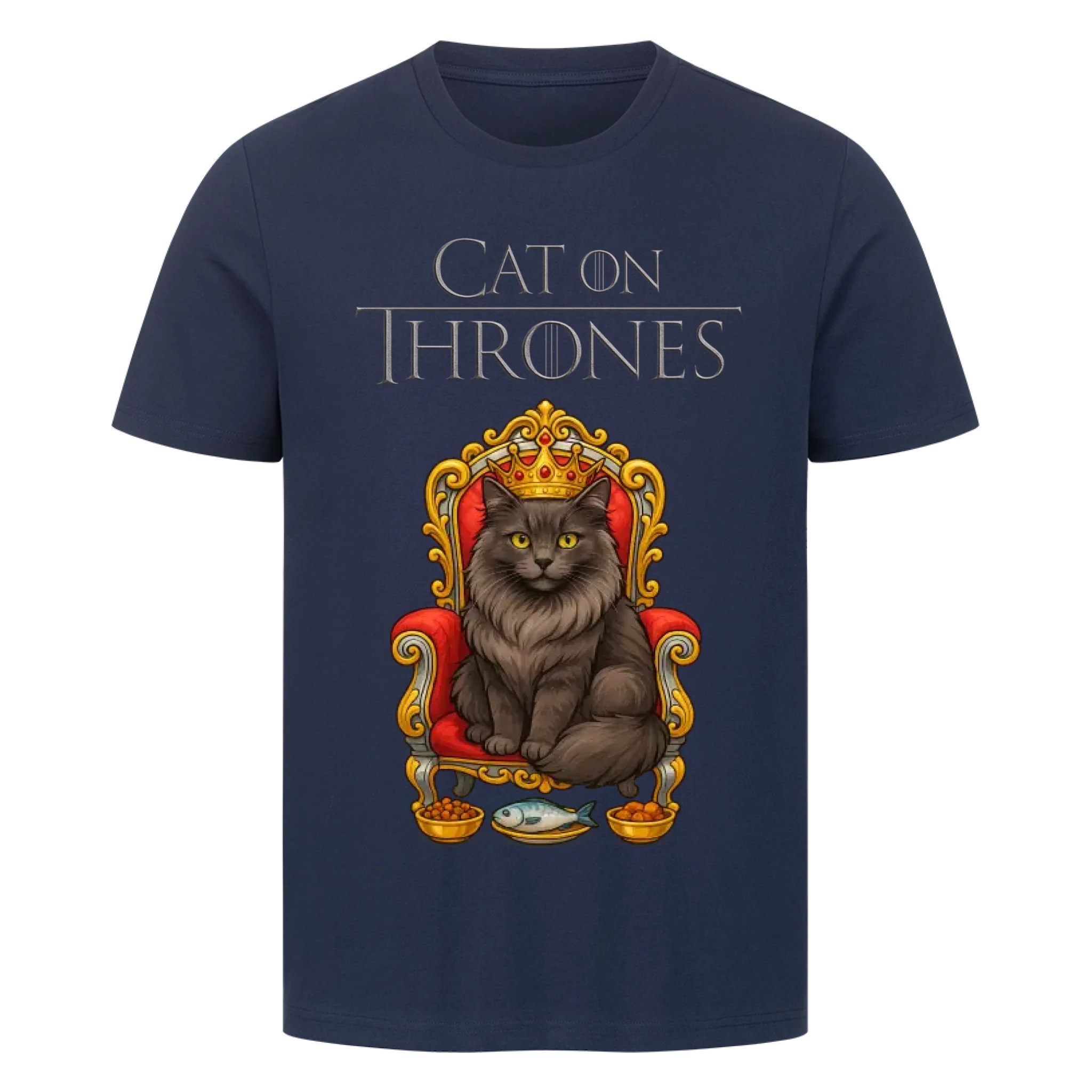 Cat on Thrones - Individuelles Premium T-Shirt