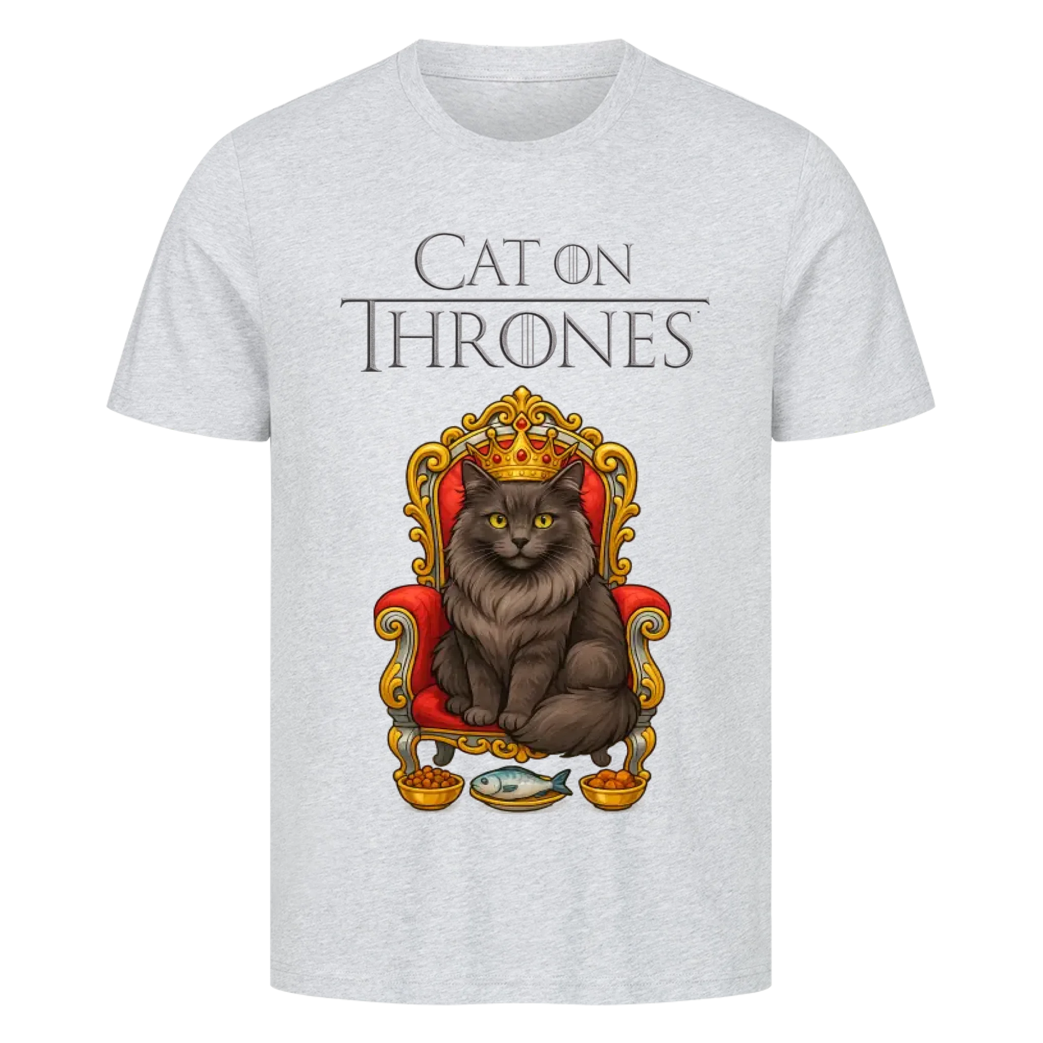 Cat on Thrones - Individuelles Premium T-Shirt