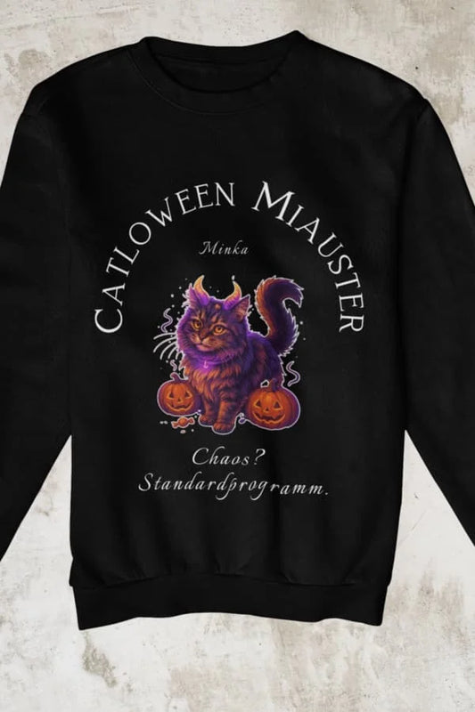 Catloween Monster Sweatshirt - Eigenes Bild + Name