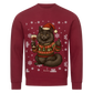 Weihnachtskatze Premium Sweatshirt - Eigenes Bild