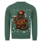 Weihnachtskatze Premium Sweatshirt - Eigenes Bild