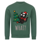 Katze & Weihnachtsbaum Premium Sweatshirt - Eigenes Bild