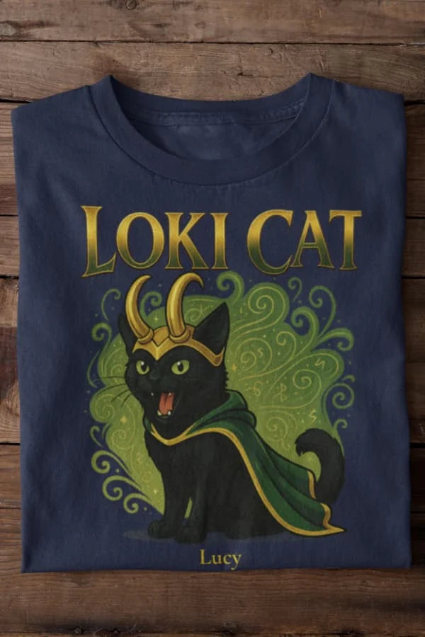 Cute Loki Cat - Katzen - Individuelles Premium T-Shirt