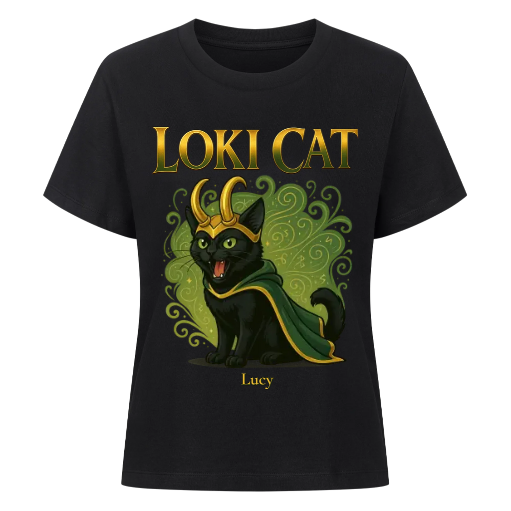 Cute Loki Cat - Katzen - Individuelles Premium T-Shirt