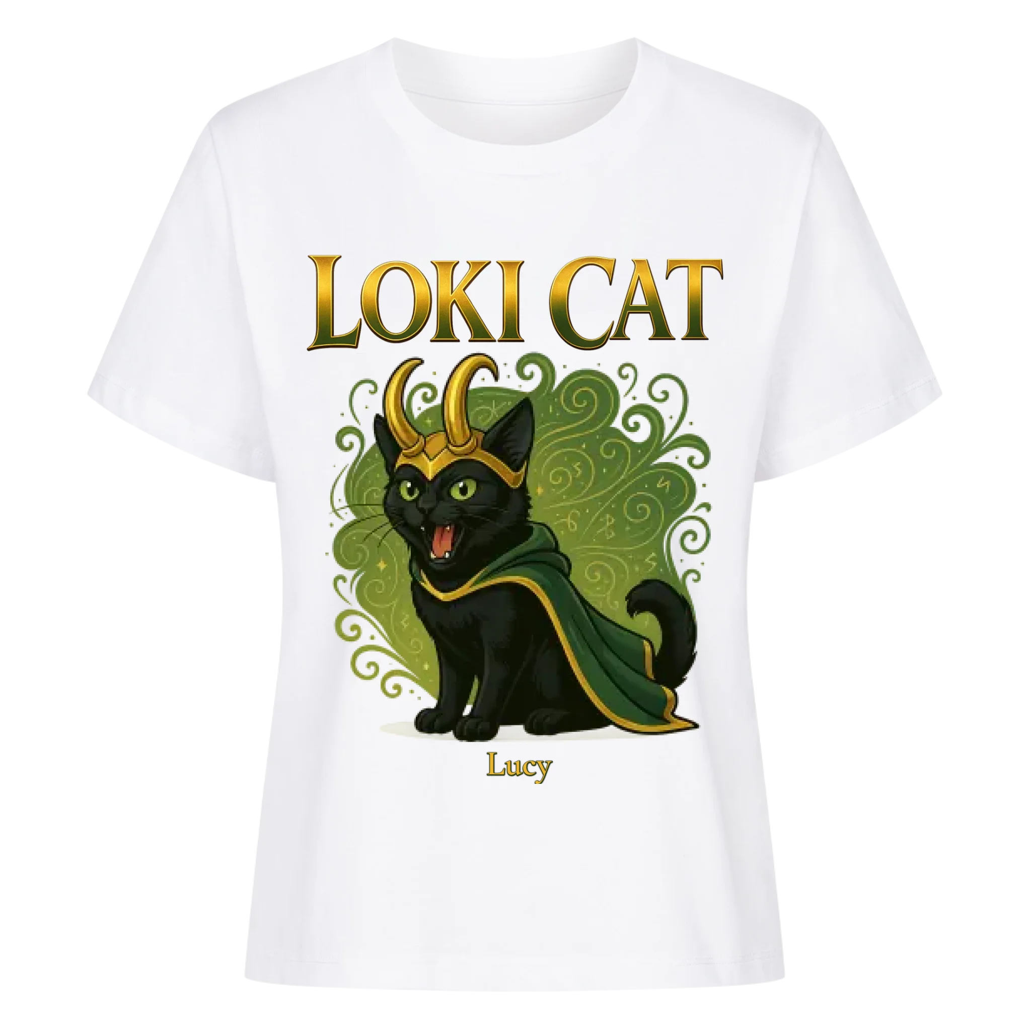 Cute Loki Cat - Katzen - Individuelles Premium T-Shirt