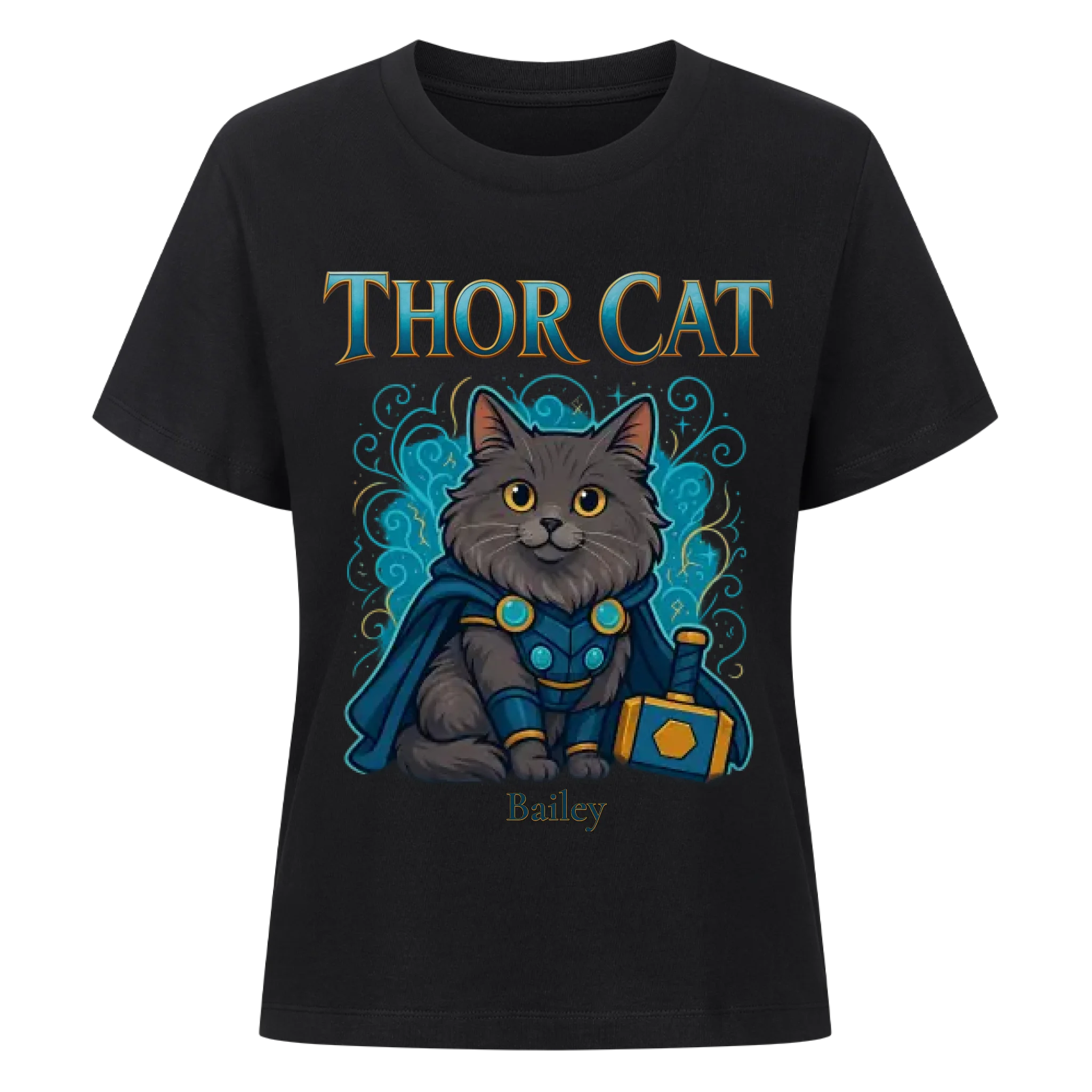 Cute Thor Cat - Katzen - Individuelles Premium T-Shirt