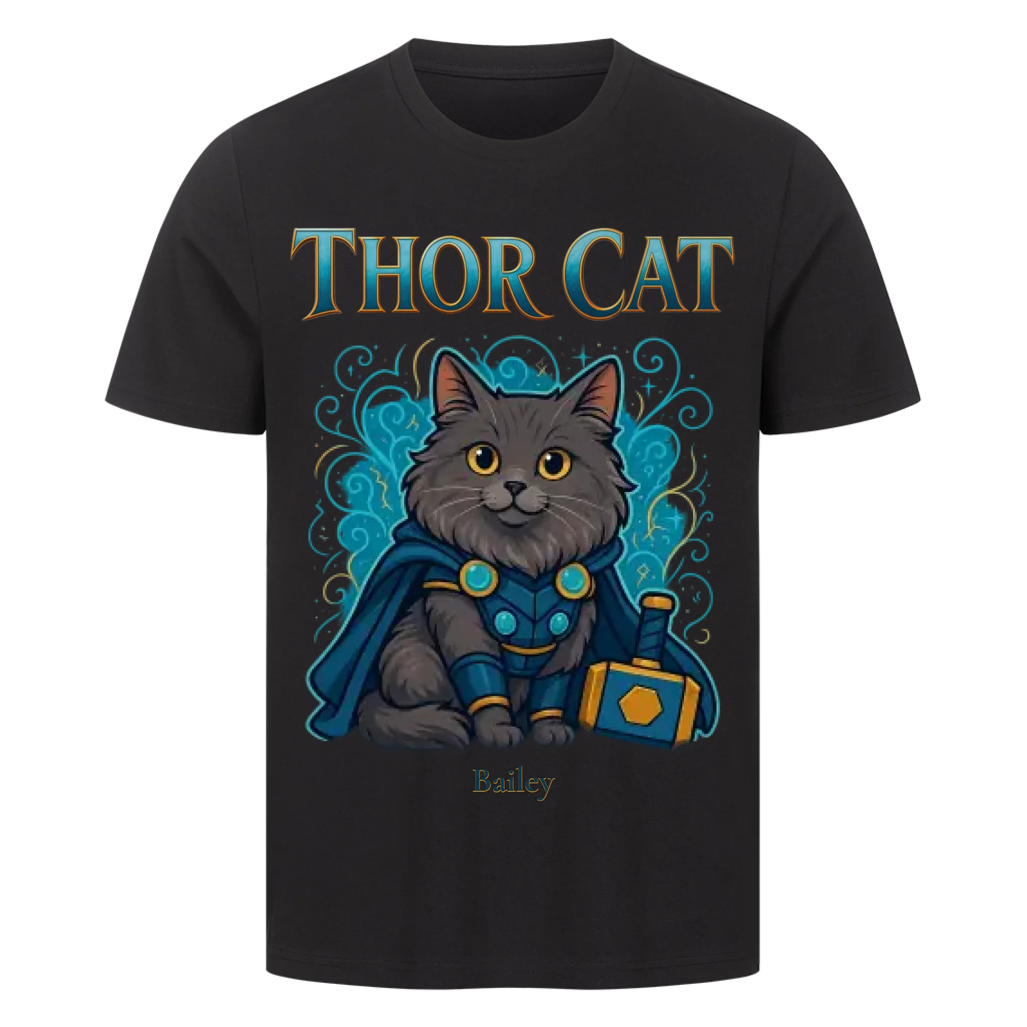 Cute Thor Cat - Katzen - Individuelles Premium T-Shirt