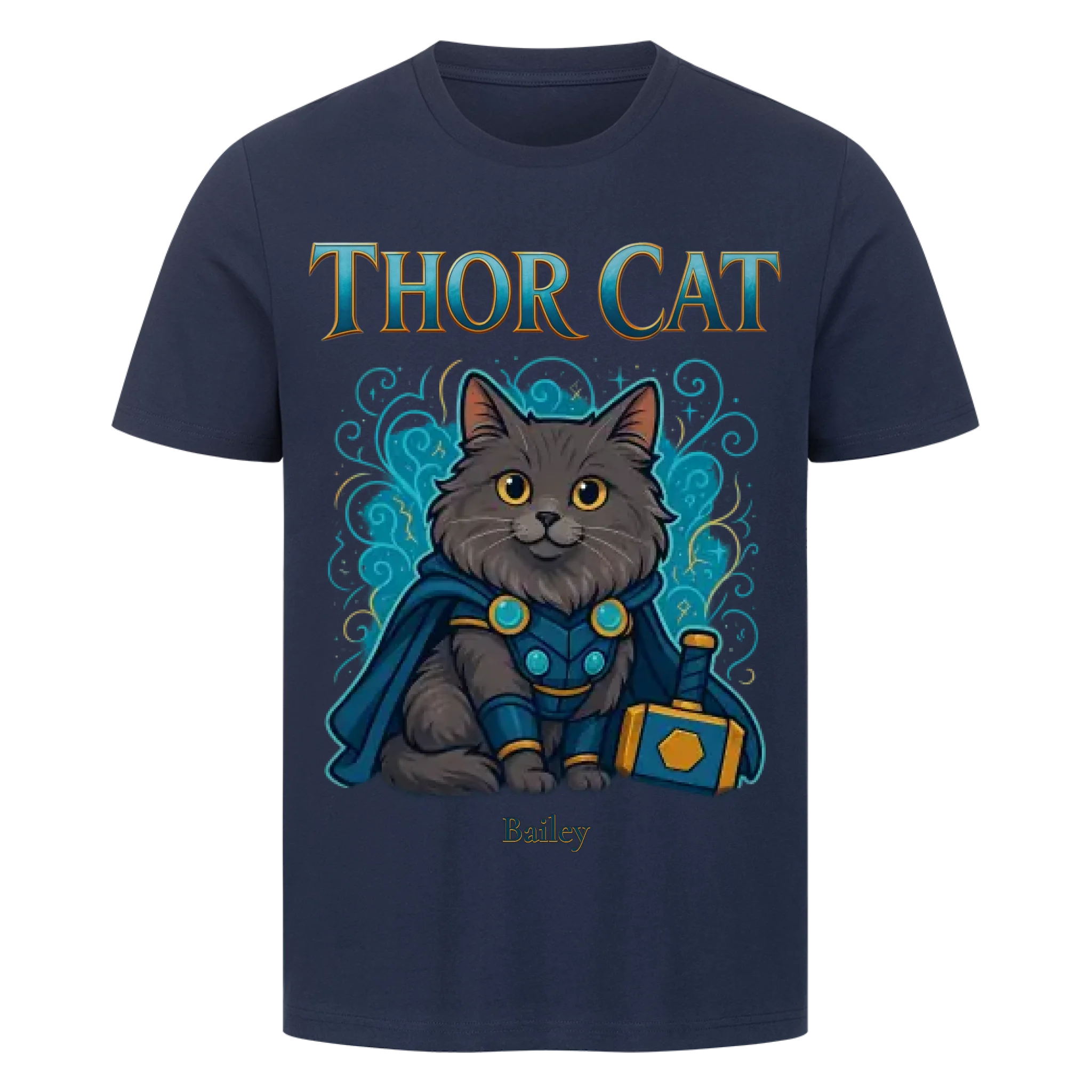 Cute Thor Cat - Katzen - Individuelles Premium T-Shirt